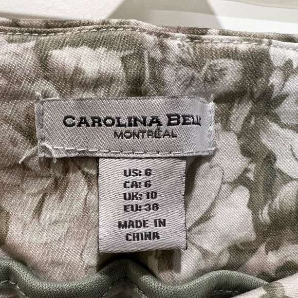 Carolina Belle Montreal Floral Ankle Pant Stretch Size 6 - Picture 7 of 9